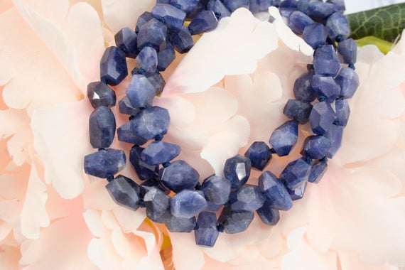 Sapphire Faceted Beads (etb00414) Rare/unique Jewelry/vintage Jewelry/gemstone Necklace