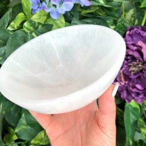 Small & Large Polished Selenite Bowl/Dish | Charging Log | Energy Crystal | Healing Stones | Crown Chakra Crystals | Natural genuine stones & crystals in various shapes & sizes. Buy raw cut, tumbled, or polished gemstones for making jewelry or crystal healing energy vibration raising reiki stones. #crystals #gemstones #crystalhealing #crystalsandgemstones #energyhealing #affiliate #ad