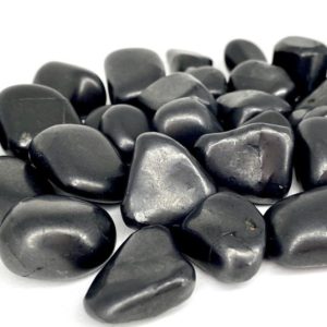 Shop Shungite Stones & Crystals! Shungite Tumbled Stone | Natural genuine stones & crystals in various shapes & sizes. Buy raw cut, tumbled, or polished gemstones for making jewelry or crystal healing energy vibration raising reiki stones. #crystals #gemstones #crystalhealing #crystalsandgemstones #energyhealing #affiliate #ad