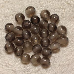 Shop Smoky Quartz Bead Shapes! 2PC – stone 2.5 mm hole beads – 8 mm 4558550025968 smoky Quartz | Natural genuine other-shape Smoky Quartz beads for beading and jewelry making.  #jewelry #beads #beadedjewelry #diyjewelry #jewelrymaking #beadstore #beading #affiliate #ad