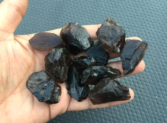 5 Pieces Cluster Raw Size 30-35 Mm,large Naturally Smoky Quartz Gemstone Rough,raw Smoky Quartz Gemstone Crystal,brown Raw Smoky Quartz