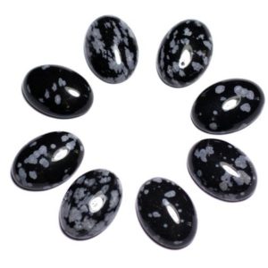Shop Snowflake Obsidian Stones & Crystals! 1pc – Cabochon Pierre – Obsidienne Flocon de Neige Mouchetée Ovale 18x13mm Gris Noir – 8741140005518 | Natural genuine stones & crystals in various shapes & sizes. Buy raw cut, tumbled, or polished gemstones for making jewelry or crystal healing energy vibration raising reiki stones. #crystals #gemstones #crystalhealing #crystalsandgemstones #energyhealing #affiliate #ad