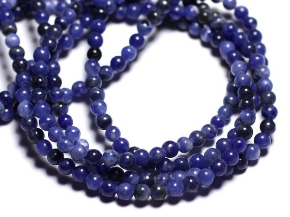 20pc - Perles De Pierre - Sodalite Boules 4mm - 4558550022363