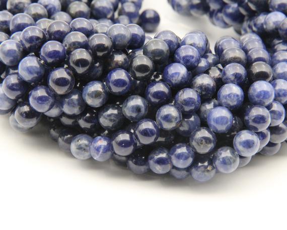 Natural Sodalite Round Beads,polished Bright 6mm/8mm Diy Jewlery Making Beads,wholesale Jewelry Round Beads,gemstone Round Beads.
