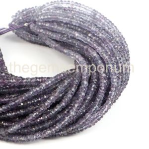 Shop Spinel Beads! Extremely Rare Natural Violet Spinel Faceted Rondelle Beads, Violet Spinel Faceted Beads, Violet Spinel Rondelle Beads, Spinel Beads | Natural genuine beads Spinel beads for beading and jewelry making.  #jewelry #beads #beadedjewelry #diyjewelry #jewelrymaking #beadstore #beading #affiliate #ad