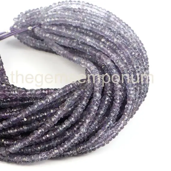 Extremely Rare Natural Violet Spinel Faceted Rondelle Beads, Violet Spinel Faceted Beads, Violet Spinel Rondelle Beads, Spinel Beads