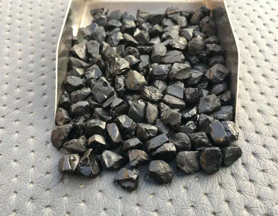 50 Pieces Black Rough,size 6-8 Mm Raw Spinel,natural Earth Minded Spinel Gemstone Lot,tiny  Loose Gemstone Stunningly Beautiful Spinel Rough