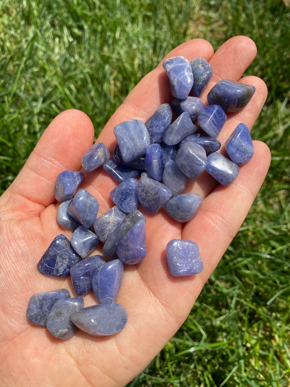 Tanzanite Tumbled Stone - Grade A - Multiple Sizes Available - Tumbled Tanzanite Crystal - Polished Tanzanite Gemstone - Blue Zoisite Stone