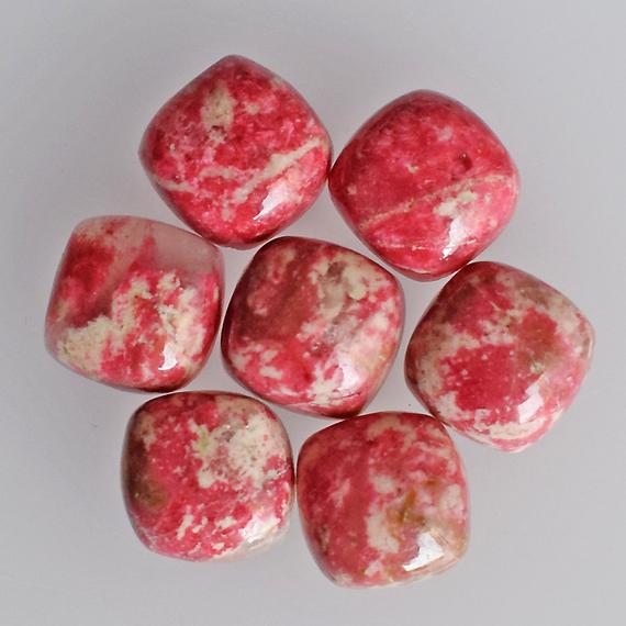 Aaa+ Natural Pink Thulite Square Shape Cabochon Flat Back Polished Calibrated Gemstone For Jewelry Making All Sizes Available Aaa+ Natural Pink Thulite Square Shape Cabochon Flat Back Polished Calibrated Gemstone For Jewelry Making All Sizes Available
