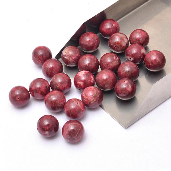 Natural Rare Aaa+ Pink Thulite 12mm Smooth Round Loose Beads | Thulite Semi Precious Gemstone Smooth Round Beads For Jewelry Making Natural Rare Aaa+ Pink Thulite 12mm Smooth Round Loose Beads | Thulite Semi Precious Gemstone Smooth Round Beads For Jewelry Making