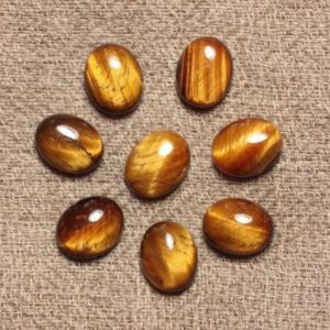 Shop Tiger Eye Cabochons! 2pc – Cabochon Pierre Oeil de Tigre Ovale 10x8mm Marron Doré Bronze Noir – 4558550030801 | Natural genuine stones & crystals in various shapes & sizes. Buy raw cut, tumbled, or polished gemstones for making jewelry or crystal healing energy vibration raising reiki stones. #crystals #gemstones #crystalhealing #crystalsandgemstones #energyhealing #affiliate #ad