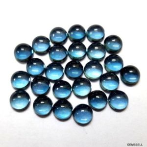Shop Topaz Cabochons! 1 piece 6mm London Blue Topaz Cabochon Round Loose Gemstone, London Blue Topaz Round Cabochon gemstone, London Blue Topaz Cabochon Gemstone | Natural genuine stones & crystals in various shapes & sizes. Buy raw cut, tumbled, or polished gemstones for making jewelry or crystal healing energy vibration raising reiki stones. #crystals #gemstones #crystalhealing #crystalsandgemstones #energyhealing #affiliate #ad