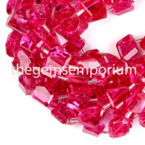 Shop Topaz Chip & Nugget Beads! Ruby Cubic Zirconia Faceted Nuggets Beads, Ruby Cubic Zirconia Nugget, Cubic Zirconia Nugget Beads, Ruby Cubic Zirconia Beads, Ruby Cz Beads | Natural genuine chip Topaz beads for beading and jewelry making.  #jewelry #beads #beadedjewelry #diyjewelry #jewelrymaking #beadstore #beading #affiliate #ad