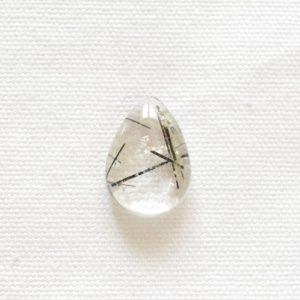 Shop Tourmalinated Quartz Cabochons! Tourmalated Quartz Gemstone, Drop Shape Loose Gemstone, Tourmalated Gemstone, Flat Back Cabochon, Gemstone For Jewelry, 17x24mm #AR9854 | Natural genuine stones & crystals in various shapes & sizes. Buy raw cut, tumbled, or polished gemstones for making jewelry or crystal healing energy vibration raising reiki stones. #crystals #gemstones #crystalhealing #crystalsandgemstones #energyhealing #affiliate #ad