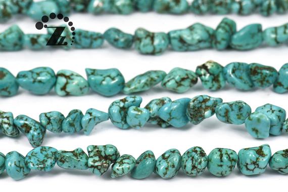 Green Magnesite Nugget Bead,chip Bead,freeform Beads,irregular Beads,5-8x7-10mm,15" Full Strand