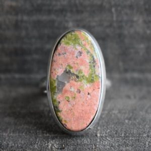 Shop Unakite Rings! natural unakite ring,925 silver ring,unakite ring,green unakite ring,natural unakite ring,green unakite gemstone ring,unakite ring | Natural genuine Unakite rings, simple unique handcrafted gemstone rings. #rings #jewelry #shopping #gift #handmade #fashion #style #affiliate #ad