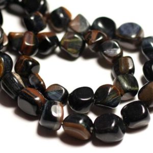 Shop Tiger Iron Beads! 10pc – Perles de Pierre – Oeil de Tigre Fer et Faucon Nuggets 6-10mm – 8741140015876 | Natural genuine other-shape Tiger Iron beads for beading and jewelry making.  #jewelry #beads #beadedjewelry #diyjewelry #jewelrymaking #beadstore #beading #affiliate #ad