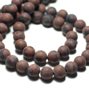 Shop Mahogany Obsidian Beads! 20pc – Perles de Pierre – Obsidienne Marron Acajou Mahogany Boules 6mm Mat Sablé Givré – 8741140026650 | Natural genuine round Mahogany Obsidian beads for beading and jewelry making.  #jewelry #beads #beadedjewelry #diyjewelry #jewelrymaking #beadstore #beading #affiliate #ad