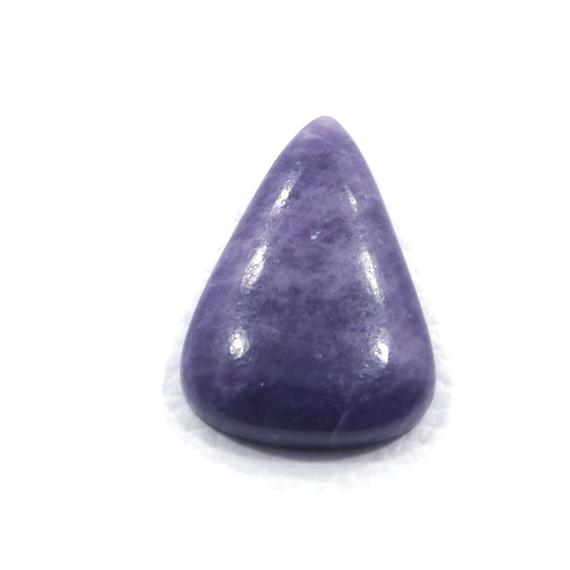 22*32 Mm Beautiful Pear Shape Lepidolite Healing Crystal/ 41.60 Cts Purple Lapidolite/ Stone Of Transition/ Lapidolite Stone Of Peace