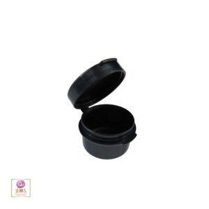 Shop Bead Storage Containers & Organizers! 25 Cosmetic Hinged Jars Plastic Flip Top Beauty & Craft Containers w/ Attached Lid – 5 ml Gram (Black) 5092-25 | FREE US Shipping | Shop jewelry making and beading supplies, tools & findings for DIY jewelry making and crafts. #jewelrymaking #diyjewelry #jewelrycrafts #jewelrysupplies #beading #affiliate #ad