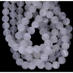 Shop Selenite Beads! 8mm Genuine Natural White Selenite Smooth Round Loose Beads 15 inch strand | AA Quality Gemstone Jewelry Making Supplies | Natural genuine round Selenite beads for beading and jewelry making.  #jewelry #beads #beadedjewelry #diyjewelry #jewelrymaking #beadstore #beading #affiliate #ad