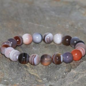 Shop Agate Bracelets! 8mm Botswana Agate Bracelet, Stacking Bracelet, Yoga Bracelet, Natural Agate Bracelet, Gemstone Bracelet, Yoga Gift, Wrist Mala Beads | Natural genuine Agate bracelets. Buy crystal jewelry, handmade handcrafted artisan jewelry for women.  Unique handmade gift ideas. #jewelry #beadedbracelets #beadedjewelry #gift #shopping #handmadejewelry #fashion #style #product #bracelets #affiliate #ad