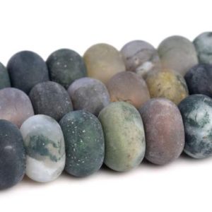 Shop Agate Rondelle Beads! 8x5MM Matte Indian Agate Beads Grade AAA Genuine Natural Gemstone Rondelle Loose Beads 15" / 7.5" Bulk Lot Options (103312) | Natural genuine rondelle Agate beads for beading and jewelry making.  #jewelry #beads #beadedjewelry #diyjewelry #jewelrymaking #beadstore #beading #affiliate #ad