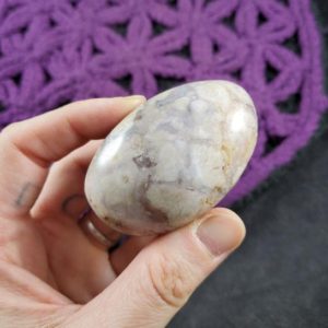 Shop Agate Shapes! Flower Agate Palmstone Polished Healing Stones Gallet Crystal Palm Stone Madagascar | Natural genuine stones & crystals in various shapes & sizes. Buy raw cut, tumbled, or polished gemstones for making jewelry or crystal healing energy vibration raising reiki stones. #crystals #gemstones #crystalhealing #crystalsandgemstones #energyhealing #affiliate #ad