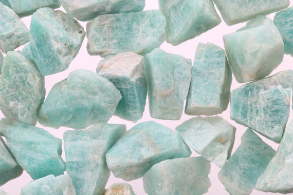 Raw Amazonite Pieces, Rough Amazonite, Genuine Amazonite Crystal, Healing Crystal, Bulk Raw Gemstone, Lamazonite002