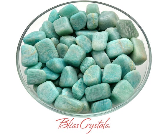2 Amazonite Tumbled Stone Pack For Crystal Grid Work #am48