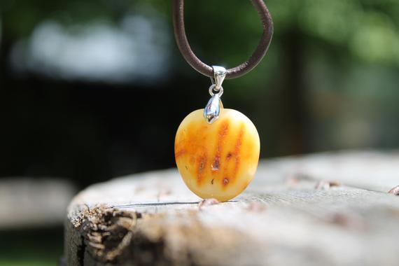 Amber Pendant Charm Amber Necklace, Baltic Amber, Gift For Her, Gift For Him, Amber Amulet Gift For Mom Natural Jewelry Nordic Amber Stone