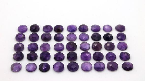 Amethyst Aa Quality Gemstone,faceted Gemstone,round Gemstone,loose Stones,semiprecious Stones,gemstone Cabochons - 1 Stone