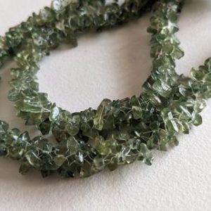 Shop Apatite Chip & Nugget Beads! 4-7mm Green Apatite Rough Chips, Green Apatite Beaded Rope, Natural Apatite Chips For Necklace, 24 Inch (1Strand To 5Strand Option)- ANT162 | Natural genuine chip Apatite beads for beading and jewelry making.  #jewelry #beads #beadedjewelry #diyjewelry #jewelrymaking #beadstore #beading #affiliate #ad