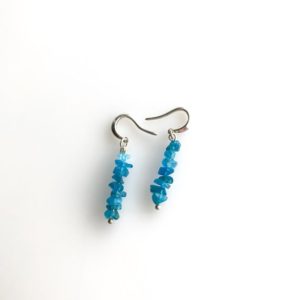 Apatite Earrings Encouragement Gift Weight loss Gift Throat Chakra raw crystal earrings | Natural genuine Gemstone earrings. Buy crystal jewelry, handmade handcrafted artisan jewelry for women.  Unique handmade gift ideas. #jewelry #beadedearrings #beadedjewelry #gift #shopping #handmadejewelry #fashion #style #product #earrings #affiliate #ad