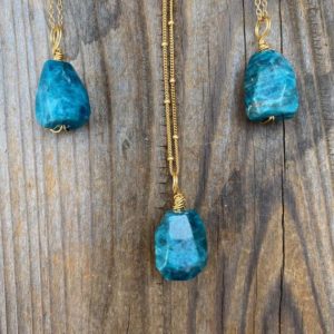 Shop Apatite Pendants! Chakra Jewelry / Apatite / Blue Apatite / Apatite Necklace / Apatite Pendant / Faceted Apatite / Apatite Jewelry / Gold Filled | Natural genuine Apatite pendants. Buy crystal jewelry, handmade handcrafted artisan jewelry for women.  Unique handmade gift ideas. #jewelry #beadedpendants #beadedjewelry #gift #shopping #handmadejewelry #fashion #style #product #pendants #affiliate #ad