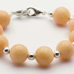 Shop Aragonite Jewelry! Aragonite Stretch Interchangeable Beaded Bracelet Watch Band, Medical Id Bracelet, Bracelet Watch Band – S, L, XL | Natural genuine Aragonite jewelry. Buy crystal jewelry, handmade handcrafted artisan jewelry for women.  Unique handmade gift ideas. #jewelry #beadedjewelry #beadedjewelry #gift #shopping #handmadejewelry #fashion #style #product #jewelry #affiliate #ad