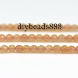 Shop Aventurine Faceted Beads! Aventurine ,15 inch strand of natural Red Aventurine faceted round beads 2mm 3mm for Choice | Natural genuine faceted Aventurine beads for beading and jewelry making.  #jewelry #beads #beadedjewelry #diyjewelry #jewelrymaking #beadstore #beading #affiliate #ad