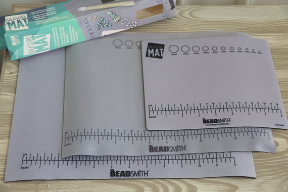 3 Sizes Non-slip Bead Mat For Jewelry Making | Flexible Beading Mat With Built-in Ruler And Bead Size Guide, The Mack And Rex Treasure Mat 3 Sizes Non-slip Bead Mat For Jewelry Making | Flexible Beading Mat With Built-in Ruler And Bead Size Guide, The Mack And Rex Treasure Mat