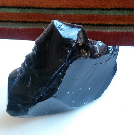 Black Obsidian, Raw Obsidian, Natural Healing Crystal, Meditation Stone