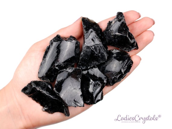 Black Obsidian Rough Stone, Black Obsidian Raw Stone, Raw Stones, Rough Stones, Stones, Crystals, Rocks, Gifts, Gemstones, Zodiac Crystals