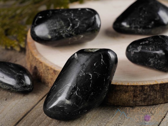 Black Star Diopside Tumbled Stones - Tumbled Crystals, Self Care, Healing Crystals And Stones, E1447