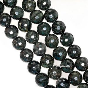 Shop Black Tourmaline Faceted Beads! 12mm Black Tourmaline Gemstone Grade AB Faceted Round Loose Beads 7.5 inch Half Strand (90191430-B6-512) | Natural genuine faceted Black Tourmaline beads for beading and jewelry making.  #jewelry #beads #beadedjewelry #diyjewelry #jewelrymaking #beadstore #beading #affiliate #ad