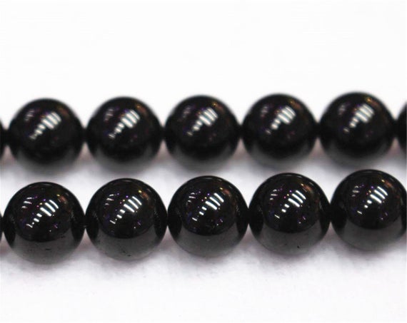 Natural Aaaa Black Tourmaline Gemstone Smooth Round Beads,4mm 6mm 8mm 10mm 12mm Black Tourmaline Beads Wholesale Supply,one Strand 15".