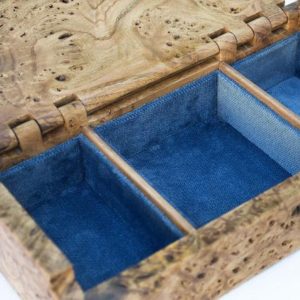 Shop Storage for Beading Supplies! Burl wood Jewelry Box with Wooden Hinge, Burl Wood Jewelry Box, Men's Jewelry Box, Valentine’s Day gift | Shop jewelry making and beading supplies, tools & findings for DIY jewelry making and crafts. #jewelrymaking #diyjewelry #jewelrycrafts #jewelrysupplies #beading #affiliate #ad