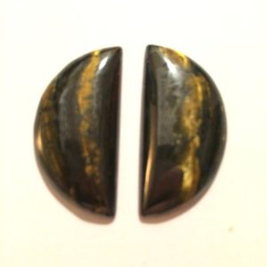Shop Tiger Iron Stones & Crystals! Cabochon, twin tiger iron cabochons, beautiful gem quality | Natural genuine stones & crystals in various shapes & sizes. Buy raw cut, tumbled, or polished gemstones for making jewelry or crystal healing energy vibration raising reiki stones. #crystals #gemstones #crystalhealing #crystalsandgemstones #energyhealing #affiliate #ad