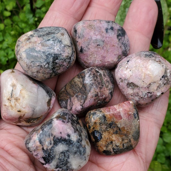 Salrose - Salrose Tumbled Stones - Cobaltoan Calcite - Tumbled Stones -  Pocket Stones - Congo - Metaphysical Stone - Heart Chakra - Joy