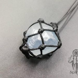 Celestite Necklace Raw Celestine Pendant Healing Crystal Blue Gemstone Angelic Boho Bohemian Hippie Long Adjustable Natural Gift for her | Natural genuine Gemstone necklaces. Buy crystal jewelry, handmade handcrafted artisan jewelry for women.  Unique handmade gift ideas. #jewelry #beadednecklaces #beadedjewelry #gift #shopping #handmadejewelry #fashion #style #product #necklaces #affiliate #ad