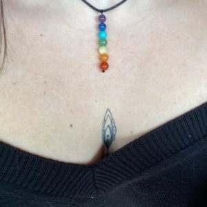 Shop Chakra Beads! Chakra bead adjustable necklace | Shop jewelry making and beading supplies, tools & findings for DIY jewelry making and crafts. #jewelrymaking #diyjewelry #jewelrycrafts #jewelrysupplies #beading #affiliate #ad