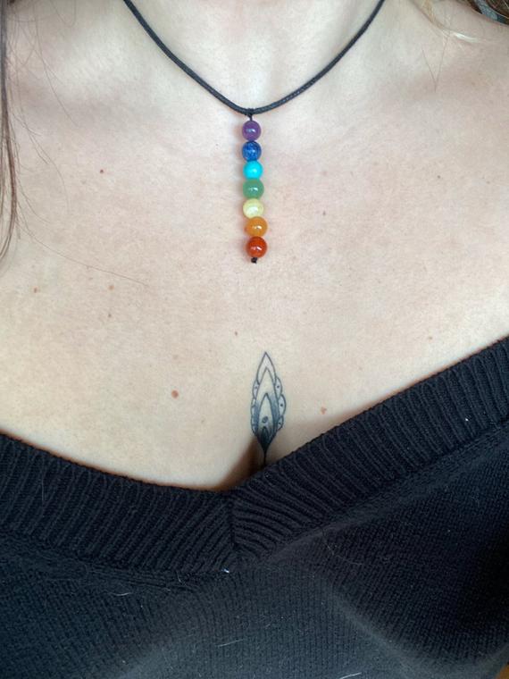 Chakra Bead Adjustable Necklace