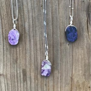 Shop Charoite Jewelry! Chakra Jewelry / Charoite / Charoite Necklace / Charoite Pendant / Charoite Jewelry / Reiki Jewerly / Boho Necklace / Sterling Silver | Natural genuine Charoite jewelry. Buy crystal jewelry, handmade handcrafted artisan jewelry for women.  Unique handmade gift ideas. #jewelry #beadedjewelry #beadedjewelry #gift #shopping #handmadejewelry #fashion #style #product #jewelry #affiliate #ad